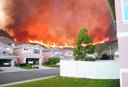Fire on the ridge