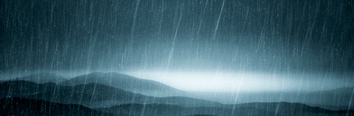 Rain over the mountains