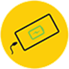 a fully charged battery