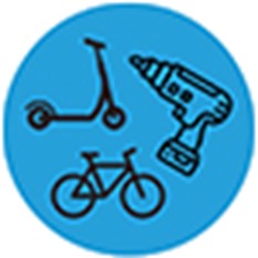 Drill, Bike and Scooter